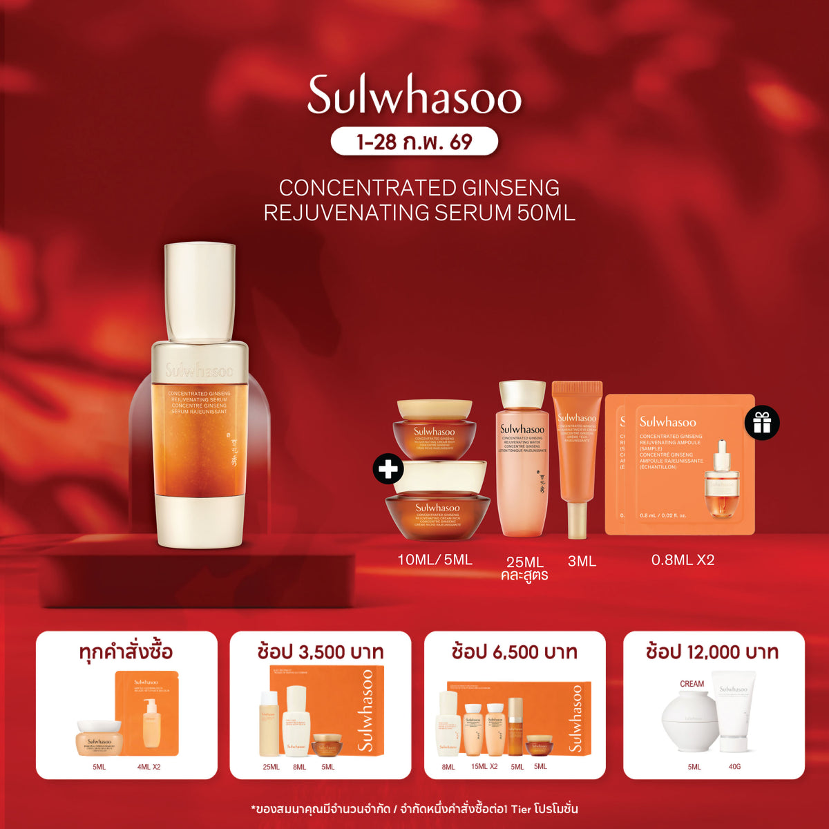 Concentrated Ginseng Rejuvenating Serum 50ML