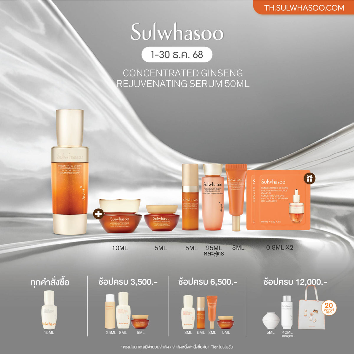 Concentrated Ginseng Rejuvenating Serum 50ML