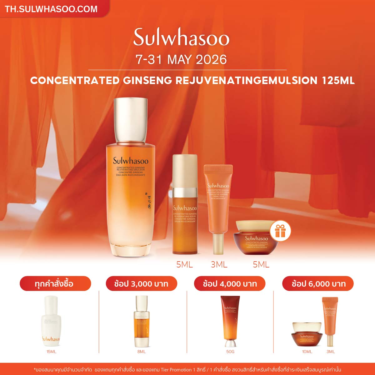 New! Concentrated Ginseng Rejuvenating Emulsion 125ML