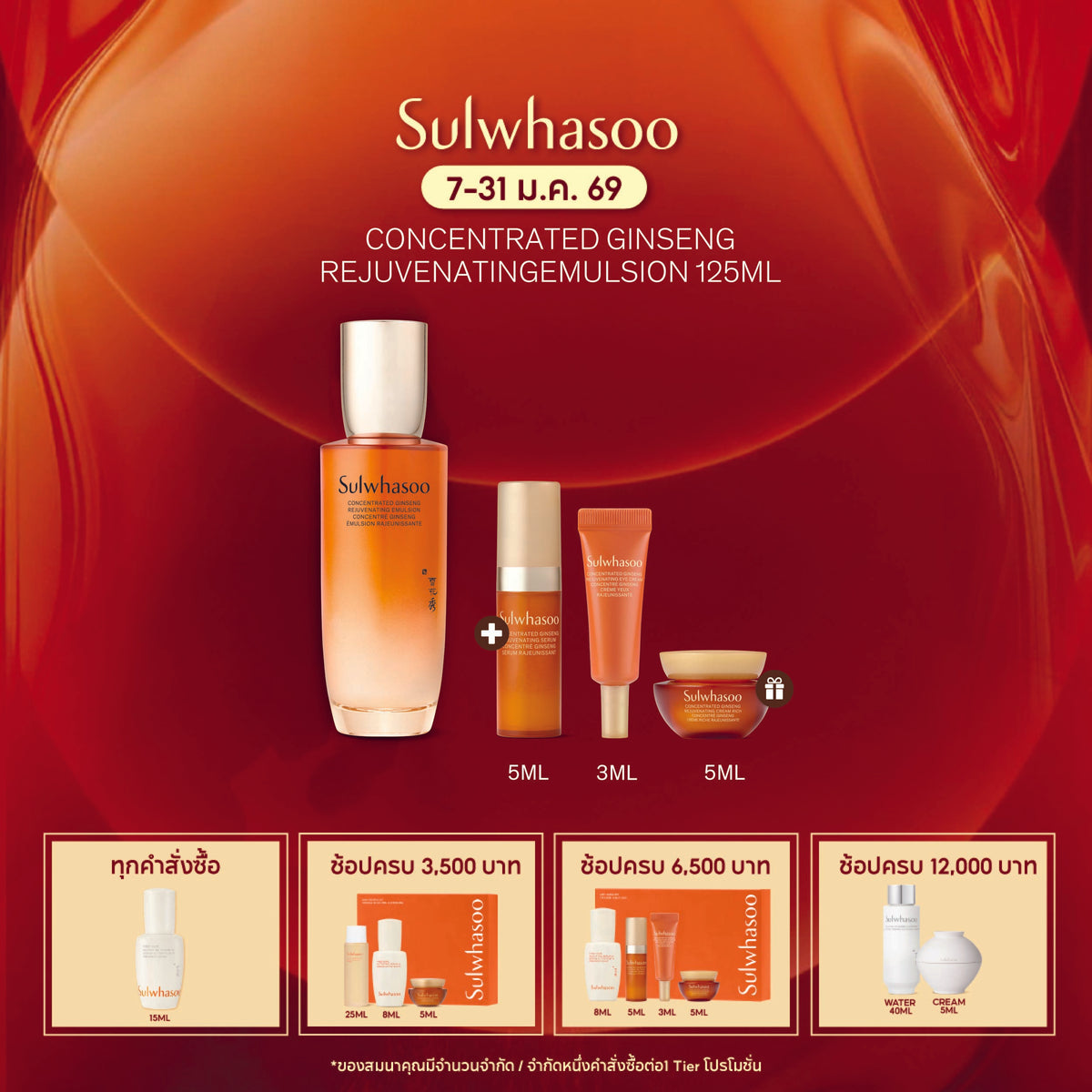 New! Concentrated Ginseng Rejuvenating Emulsion 125ML